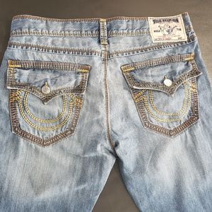 True Religion section gold stitch straight jeans